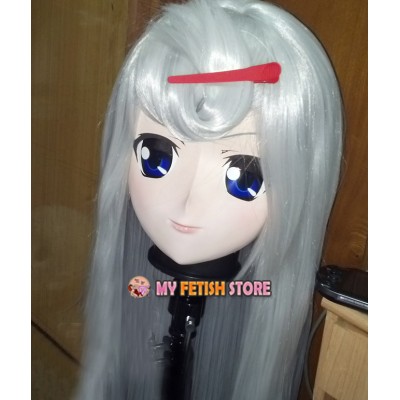 (KM270)Female/Girl Resin 3/4 Head Japanese Cartoon Cosplay Crossdress Kigurumi Mask